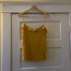 Yellow spaghetti strap top